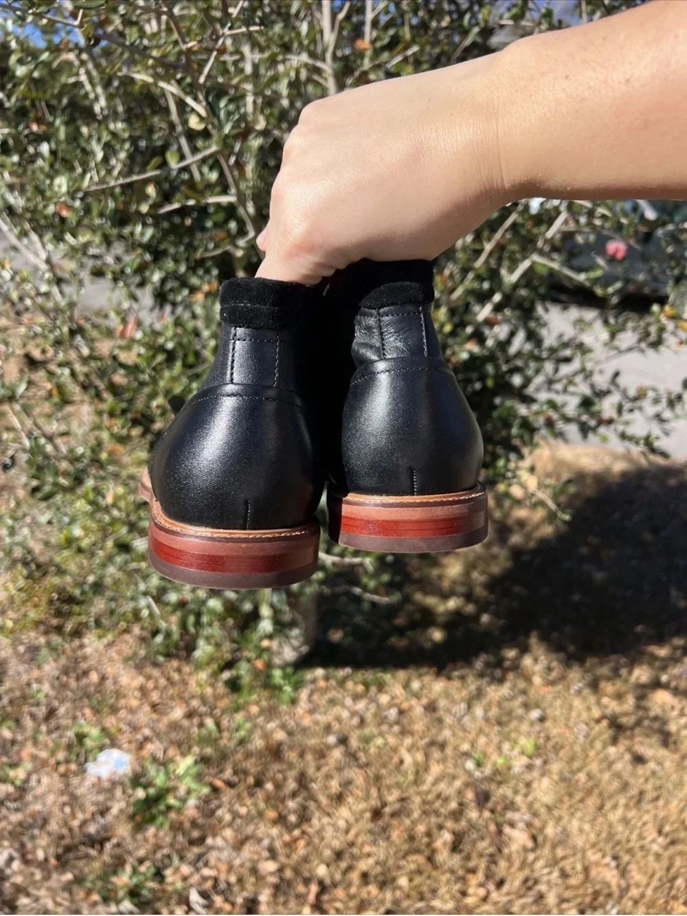 NEW Fairlane Black Leather Chukka Boots Men Size 10